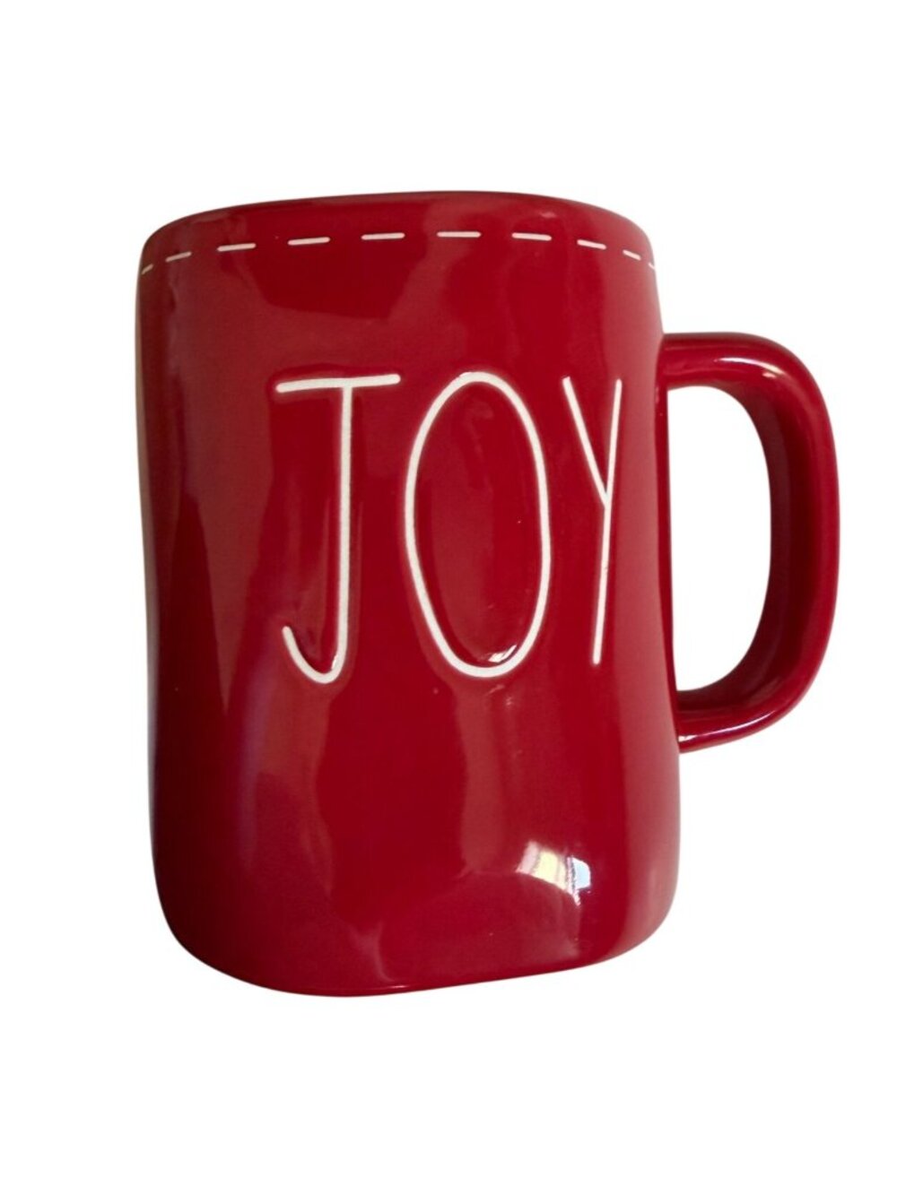 Rae Dunn Holiday Collection Ceramic Mug-Red-#213-GUC